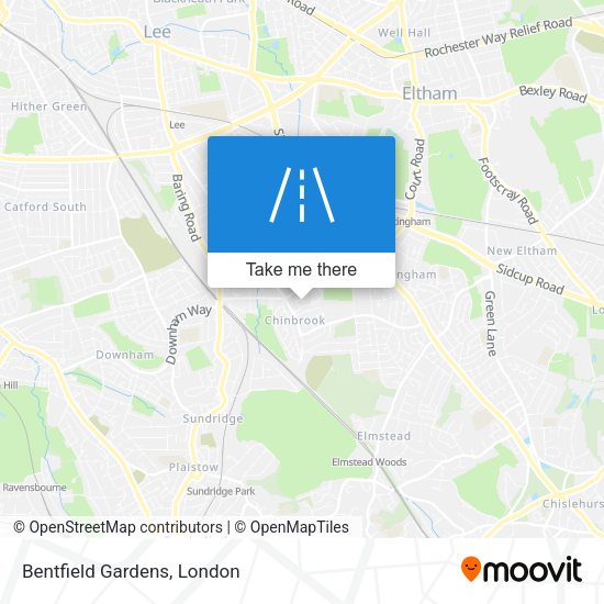 Bentfield Gardens map