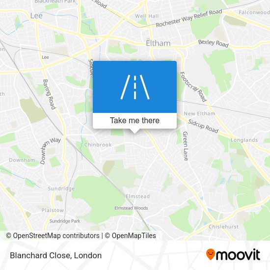 Blanchard Close map