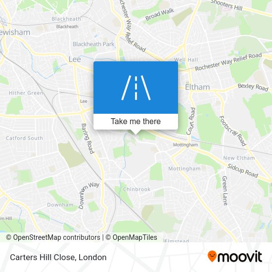 Carters Hill Close map