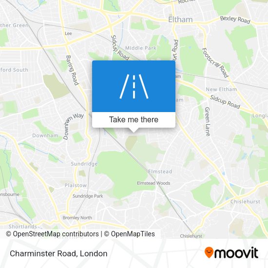 Charminster Road map
