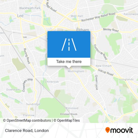 Clarence Road map
