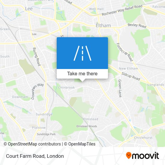 Court Farm Road map