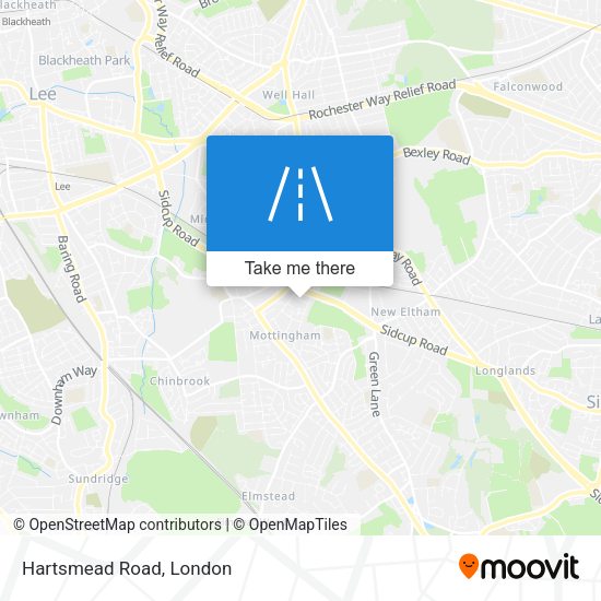 Hartsmead Road map