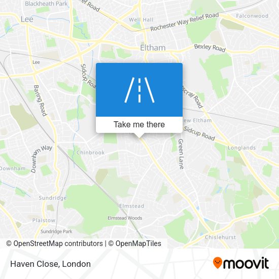 Haven Close map
