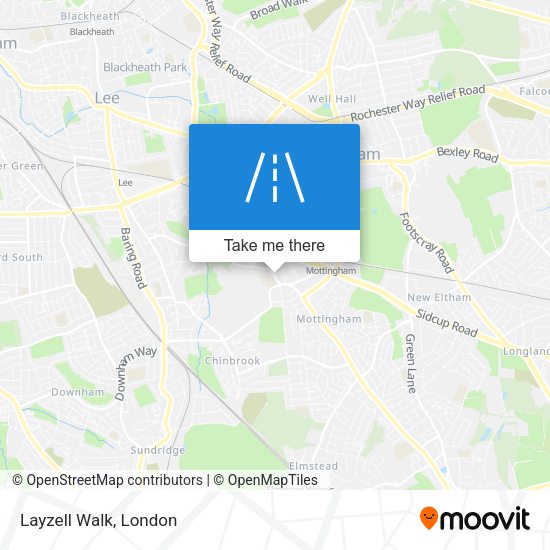 Layzell Walk map