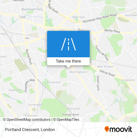 Portland Crescent map