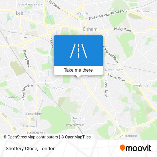 Shottery Close map
