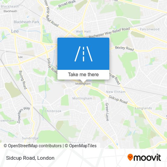 Sidcup Road map