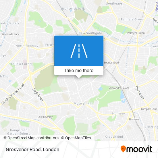 Grosvenor Road map