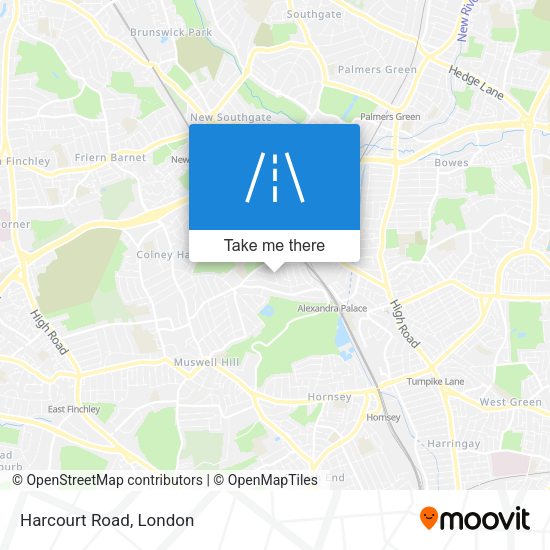 Harcourt Road map