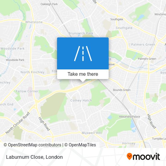 Laburnum Close map