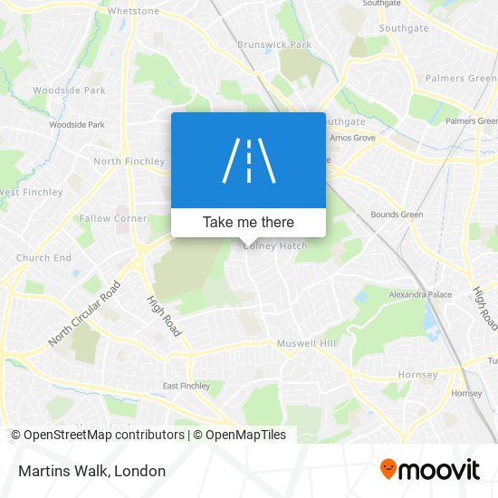 Martins Walk map