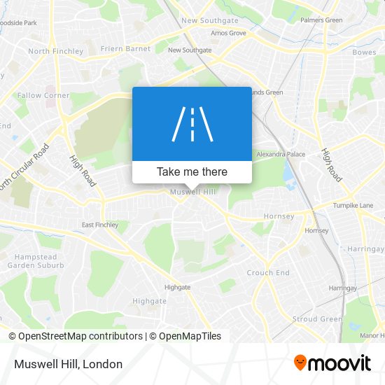 Muswell Hill map