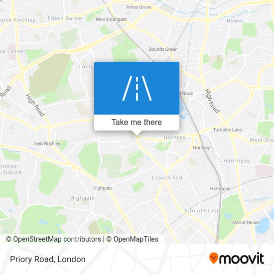 Priory Road map