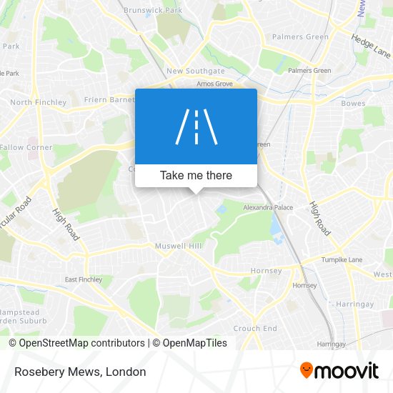Rosebery Mews map