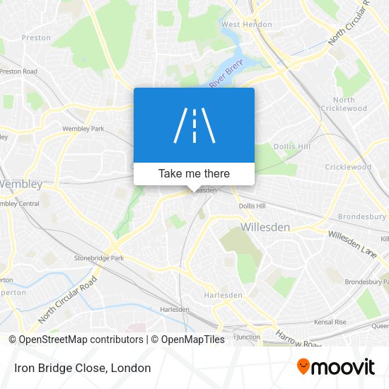 Iron Bridge Close map