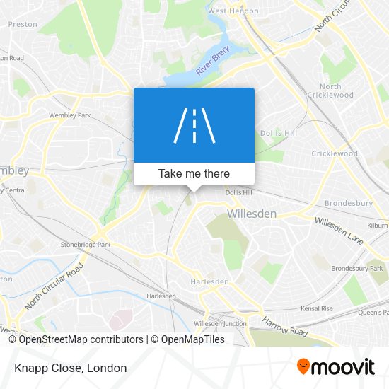 Knapp Close map