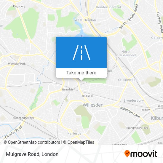 Mulgrave Road map