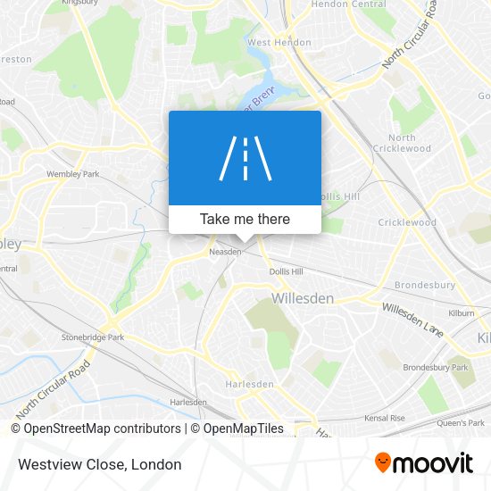 Westview Close map
