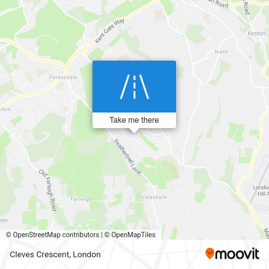 Cleves Crescent map