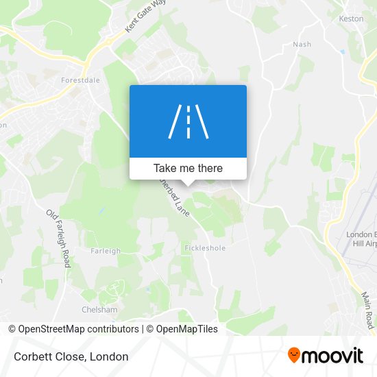 Corbett Close map