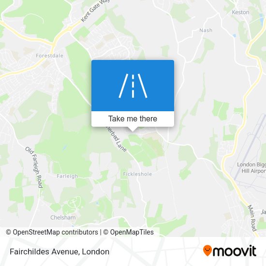 Fairchildes Avenue map