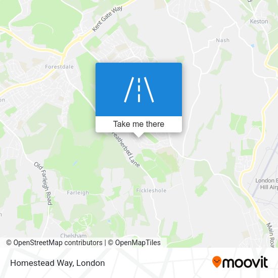 Homestead Way map