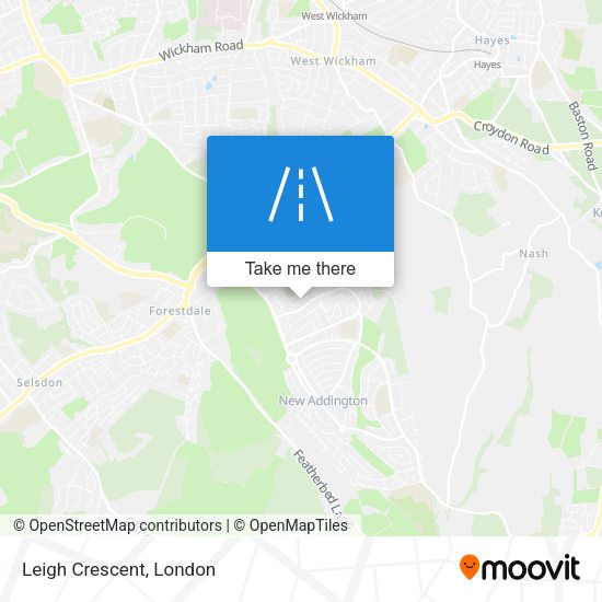 Leigh Crescent map
