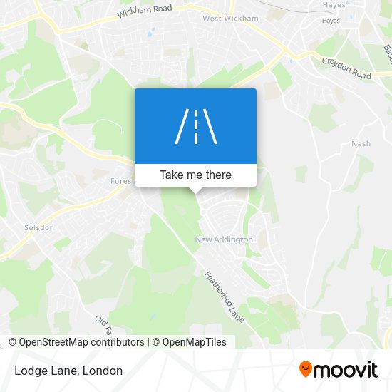 Lodge Lane map