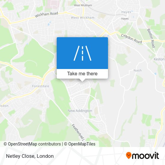 Netley Close map