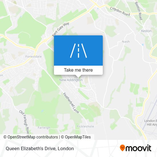 Queen Elizabeth's Drive map