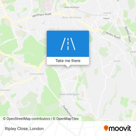 Ripley Close map