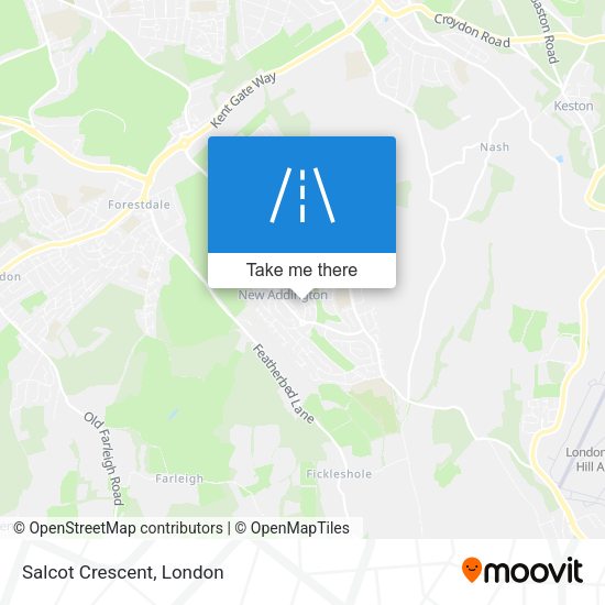 Salcot Crescent map