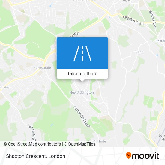 Shaxton Crescent map