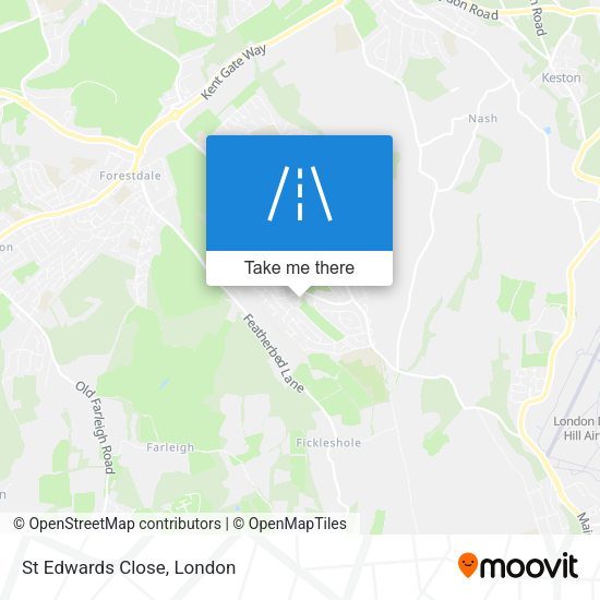 St Edwards Close map