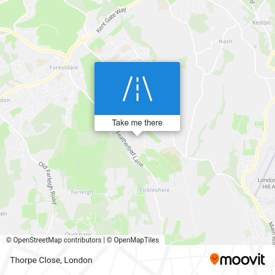 Thorpe Close map