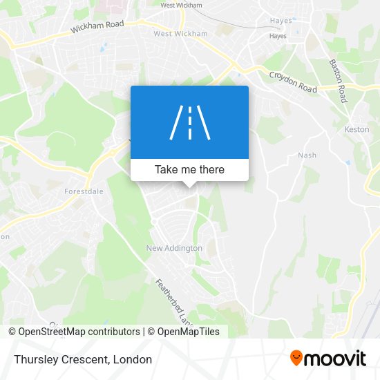 Thursley Crescent map
