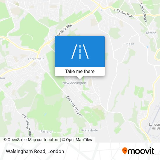 Walsingham Road map