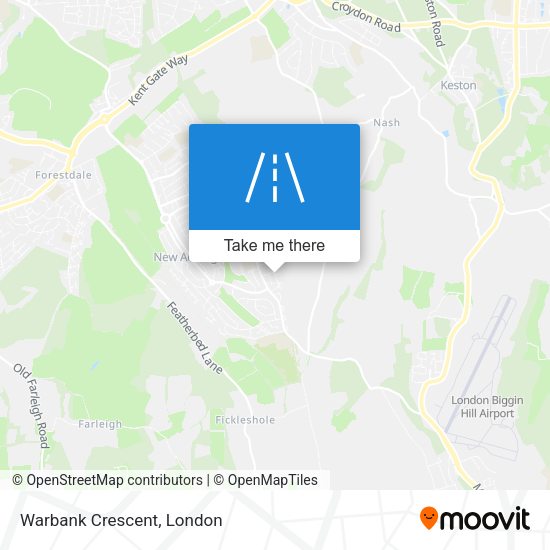 Warbank Crescent map