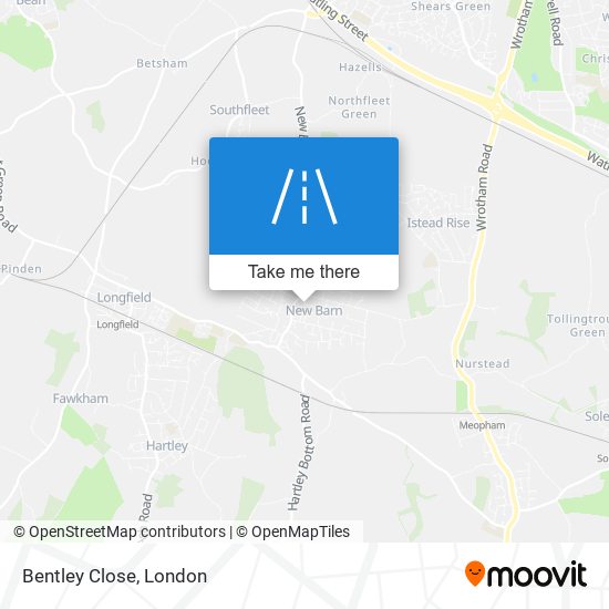 Bentley Close map