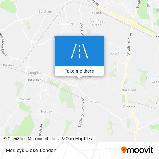 Merileys Close map