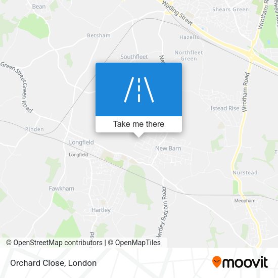 Orchard Close map