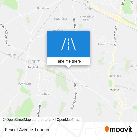 Pescot Avenue map