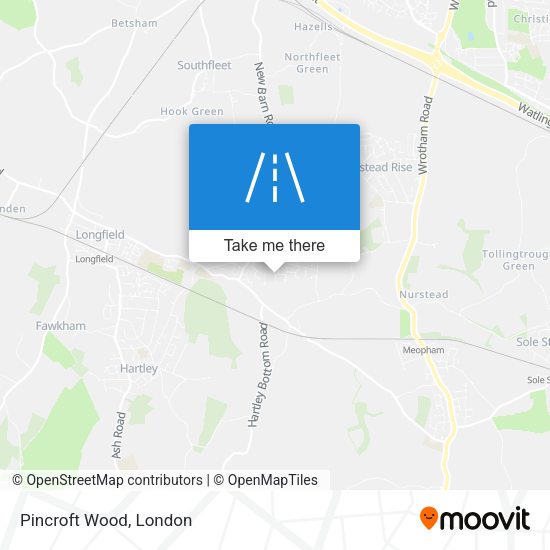 Pincroft Wood map