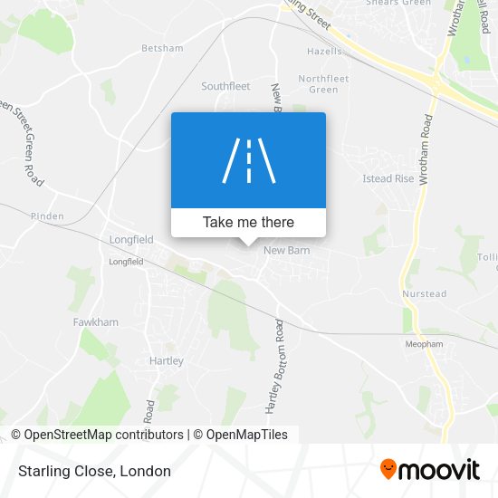 Starling Close map