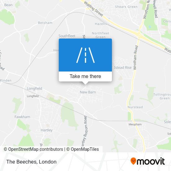 The Beeches map