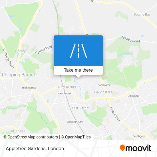 Appletree Gardens map