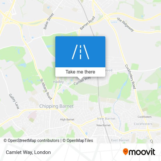 Camlet Way map