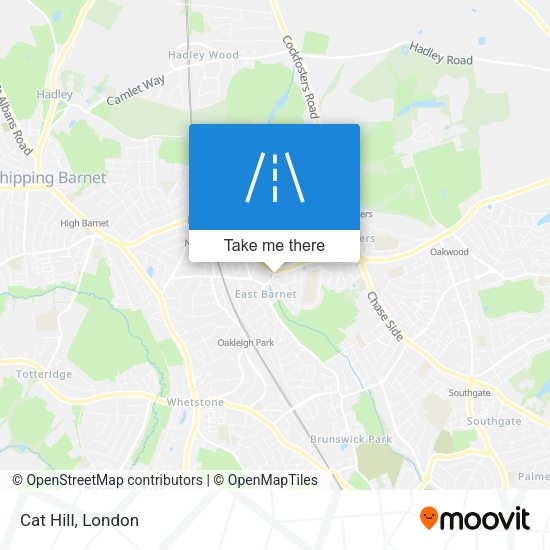 Cat Hill map