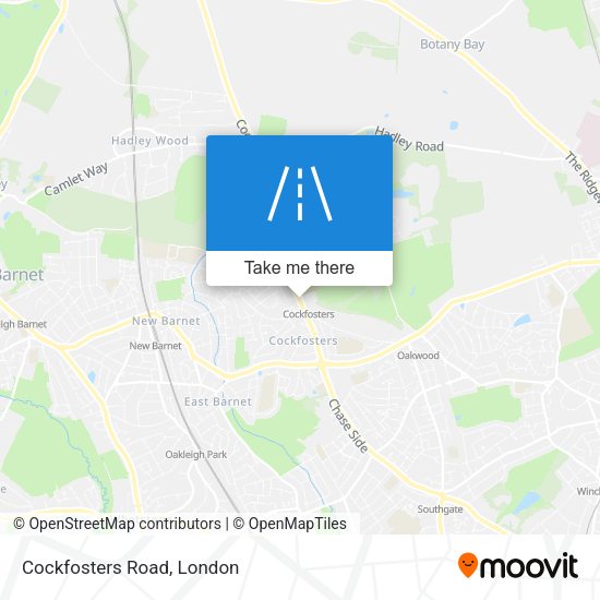 Cockfosters Road map
